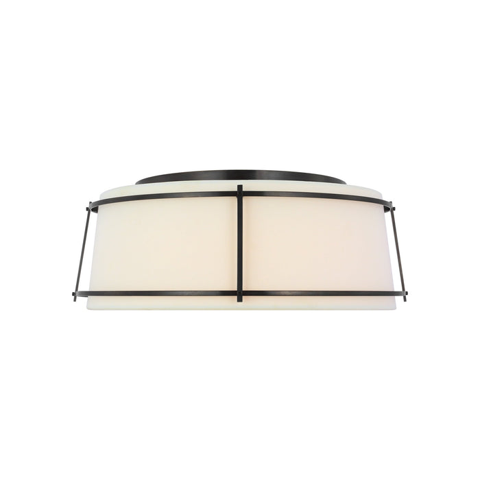 Callaway LED Flush Mount Ceiling Light in Bronze (17.25-Inch).