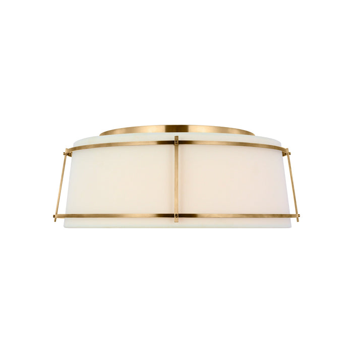 Callaway LED Flush Mount Ceiling Light in Hand-Rubbed Antique Brass (17.25-Inch).