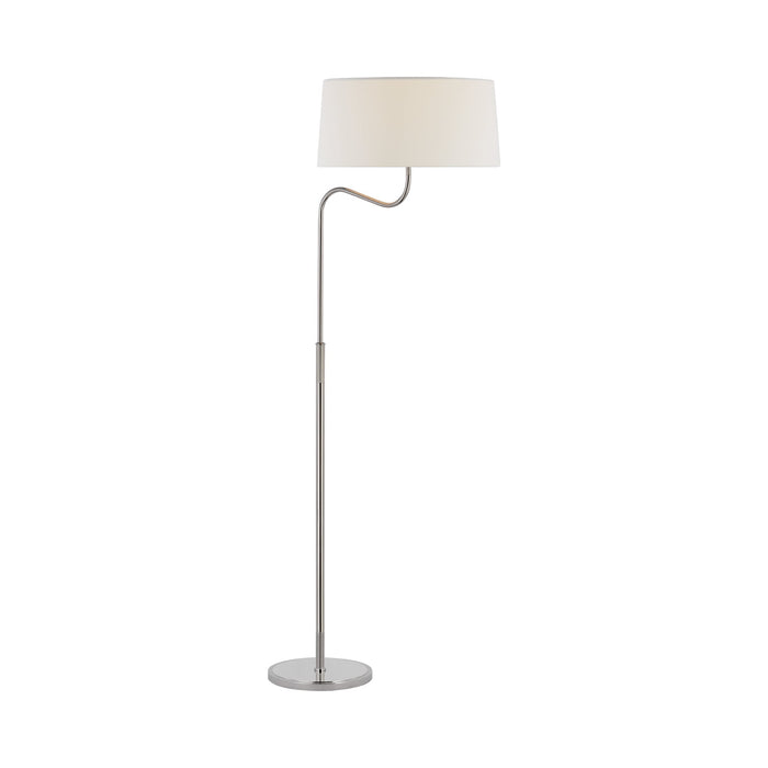 Canto Floor Lamp in Polished Nickel.