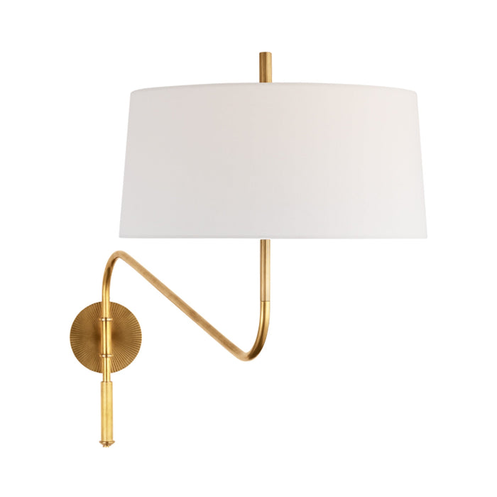 Canto Wall Light in Hand-Rubbed Antique Brass (Grande).