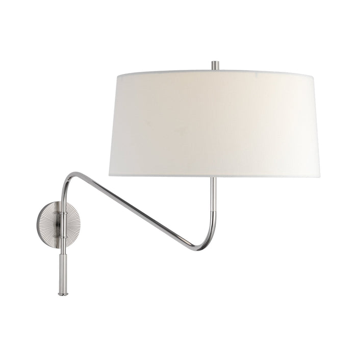 Canto Wall Light in Polished Nickel (Grande).