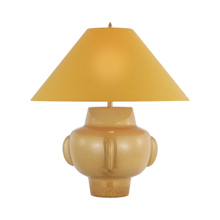 Cap-Ferrat Table Lamp in Light Honey (Curry Linen).