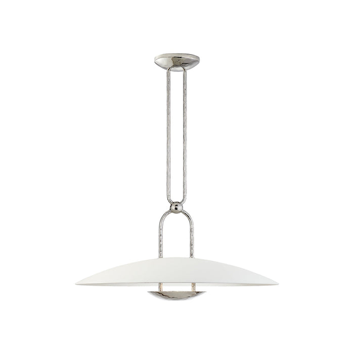 Cara LED Pendant Light in Polished Nickel (Medium).