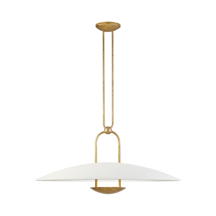 Cara LED Pendant Light in Natural Brass (Large).