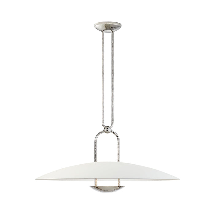 Cara LED Pendant Light in Polished Nickel (Large).