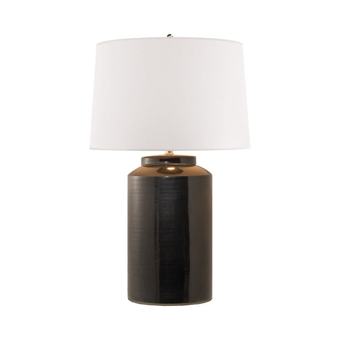 Carter Table Lamp in Black Porcelain.