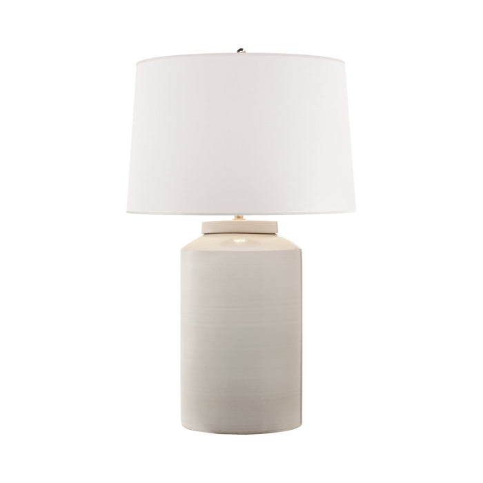 Carter Table Lamp in White Stoneware.