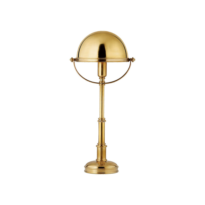 Carthage Table Lamp in Natural Brass (8.75-Inch).