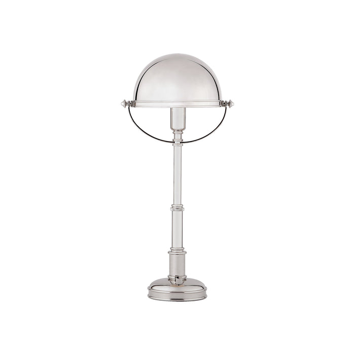 Carthage Table Lamp in Polished Nickel (8.75-Inch).