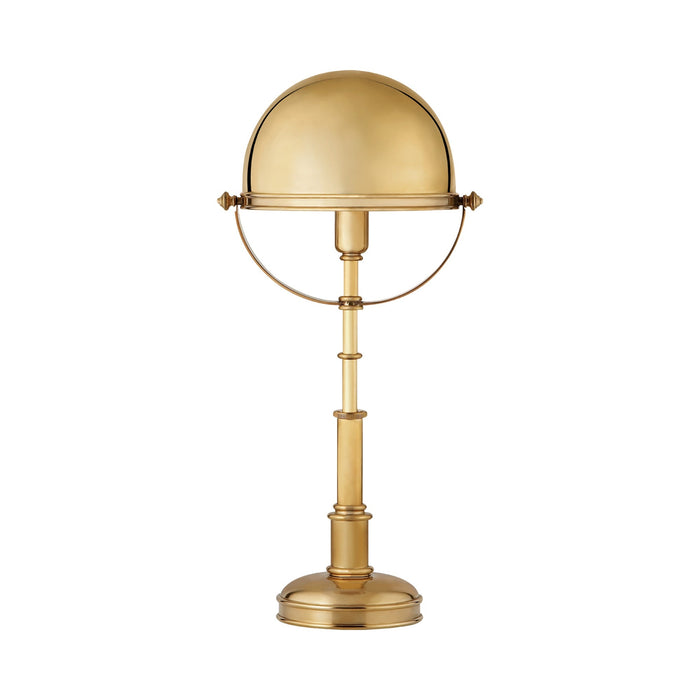 Carthage Table Lamp in Natural Brass (12.25-Inch).