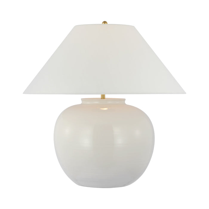 Casey Table Lamp in Ivory.