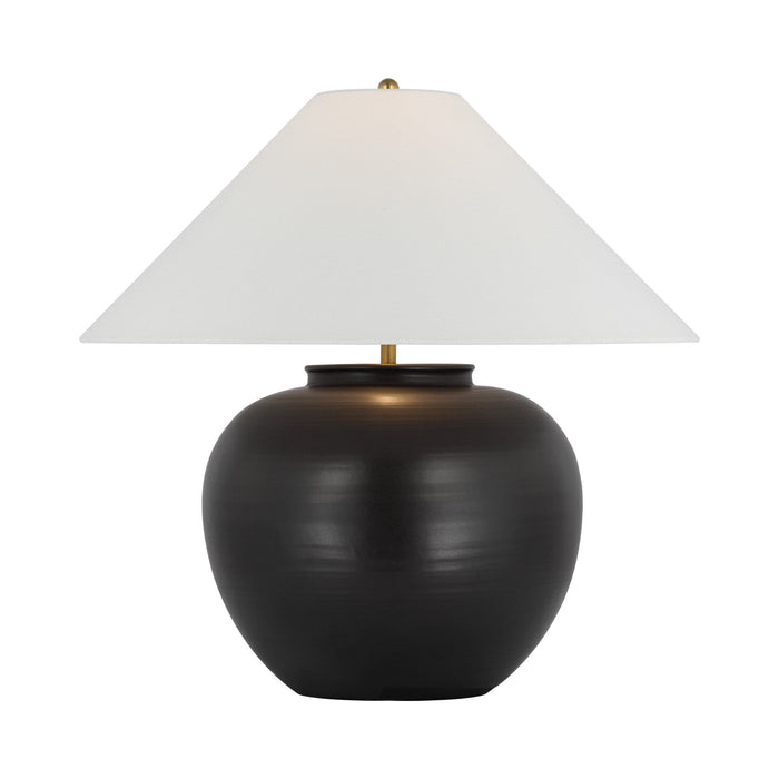 Casey Table Lamp in Matte Black.