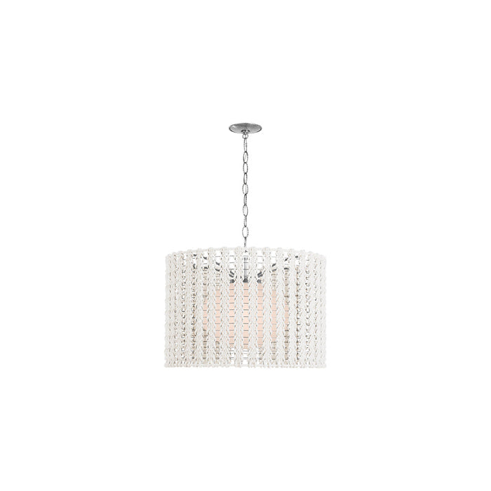 Catania Pendant Light in Polished Nickel (29-Inch).