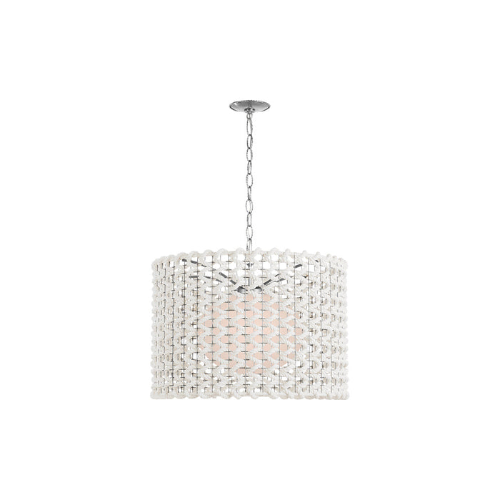 Catania Pendant Light in Polished Nickel (30-Inch).