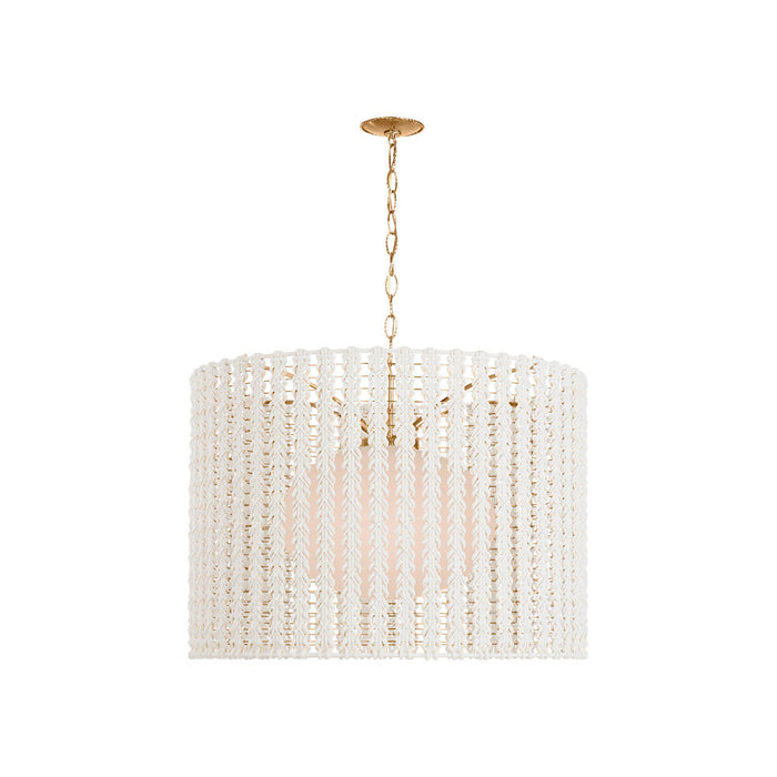 Catania Pendant Light in Antique-Burnished Brass (39.25-Inch).