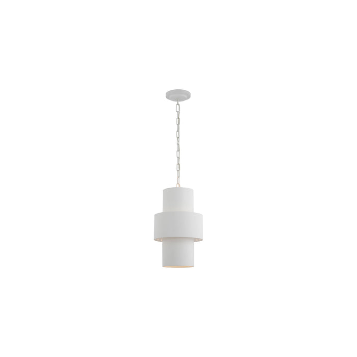 Chalmette Pendant Light in Plaster White (11-Inch).