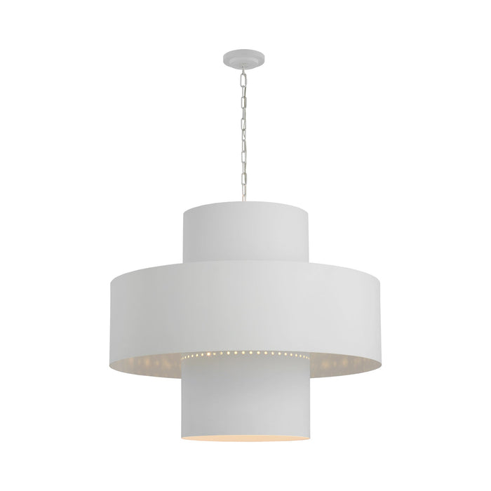 Chalmette Pendant Light in Plaster White (37.75-Inch).