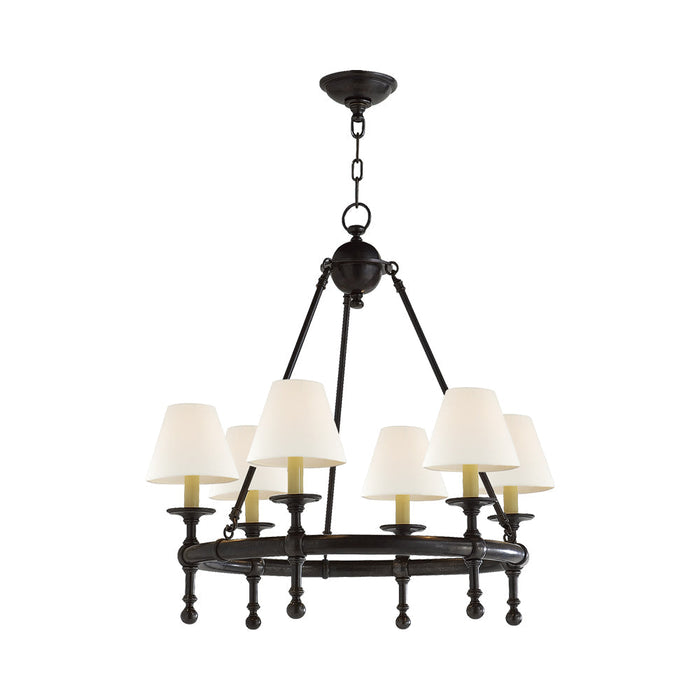 Classic Mini Ring Chandelier in Bronze.