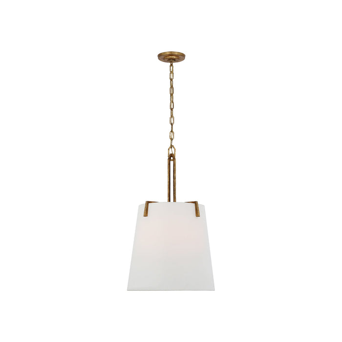 Clifford Pendant Light in Gilded Iron (17-Inch).