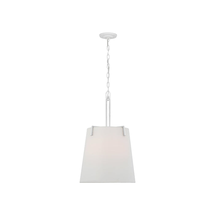 Clifford Pendant Light in Plaster White (17-Inch).