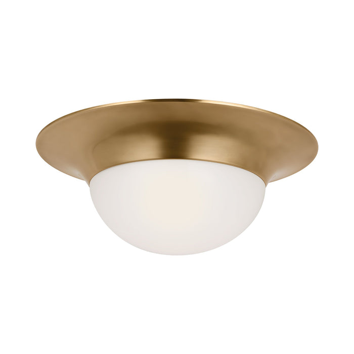 Cluny LED Flush Mount Ceiling Light in Hand-Rubbed Antique Brass (24-Inch).