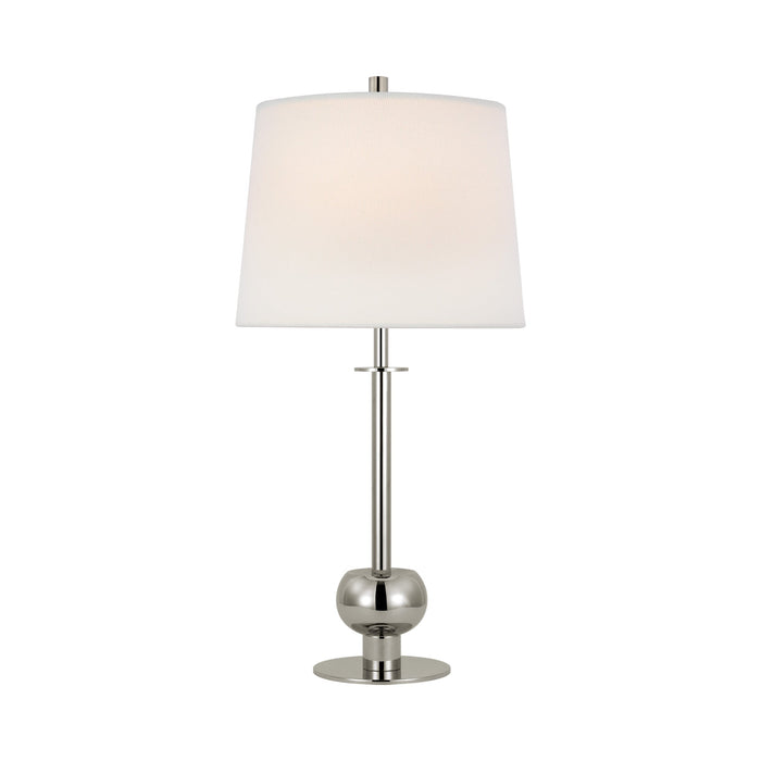 Comtesse Table Lamp in Polished Nickel.