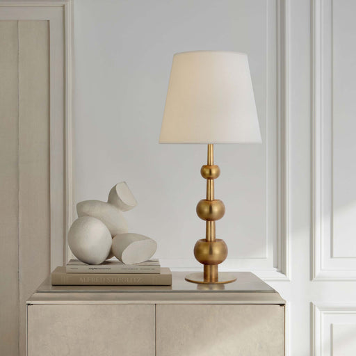 Comtesse Triple Table Lamp in living room.