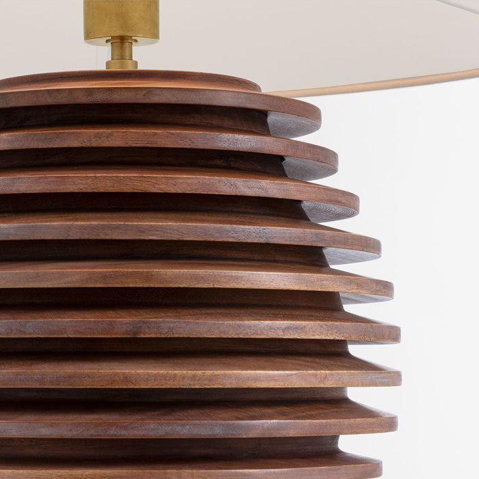 Crenelle Table Lamp in Detail.