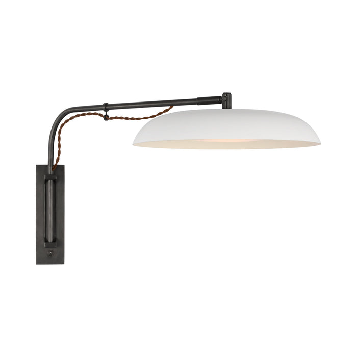 Cyrus LED Wall Light in Bronze/White.