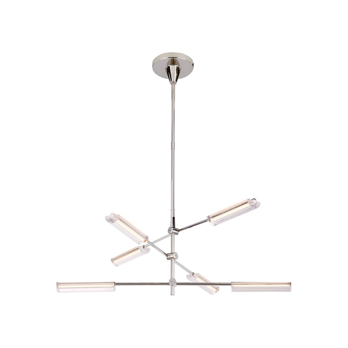 Daley LED Chandelier in Polished Nickel (Medium).