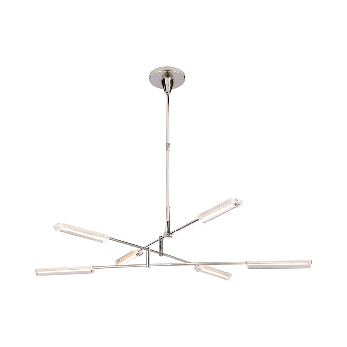 Daley LED Chandelier in Polished Nickel (Large).