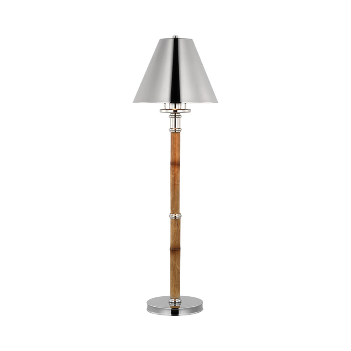 Dalfern Table Lamp in Waxed Bamboo/Polished Nickel (Polished Nickel).