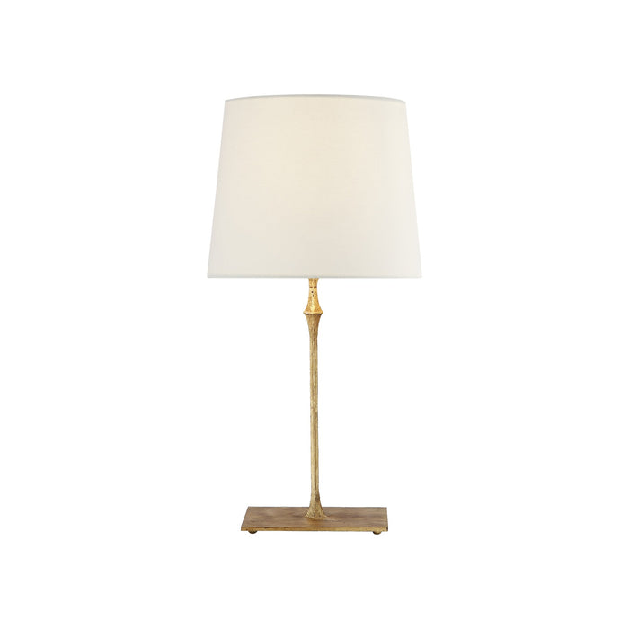 Dauphine Table Lamp in Gilded Iron (23.5-Inch).