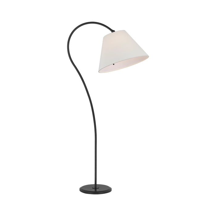 Dume Floor Lamp in Aged Iron (Linen).