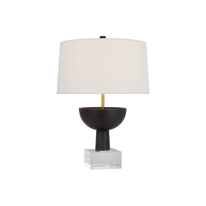 Eadan Table Lamp in Warm Iron (15.5-Inch).