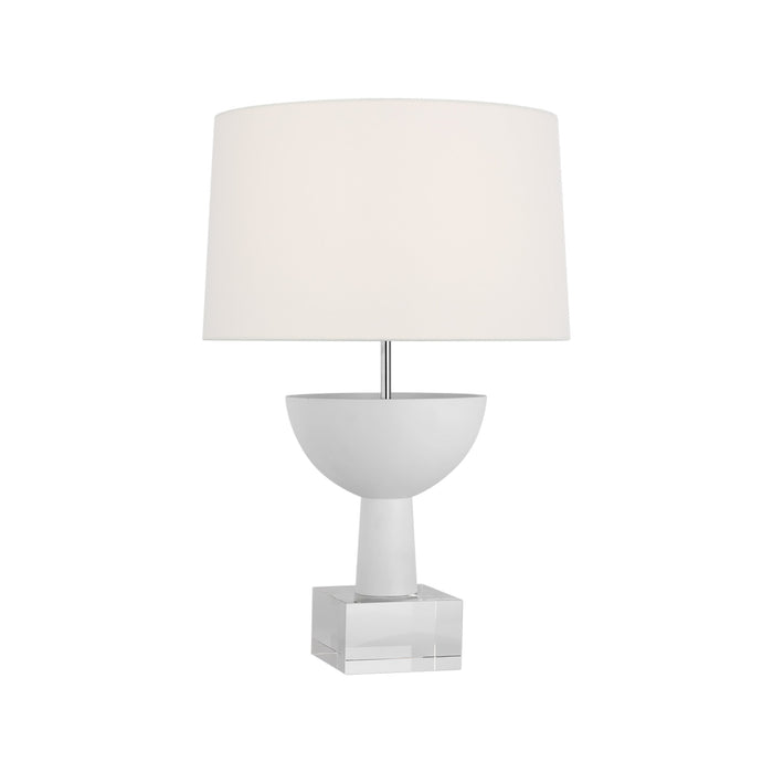 Eadan Table Lamp in Plaster White (17.5-Inch).