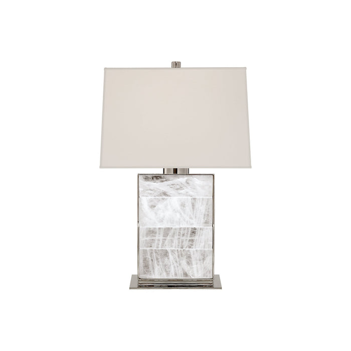 Ellis Table Lamp in Polished Nickel (22.5-Inch).