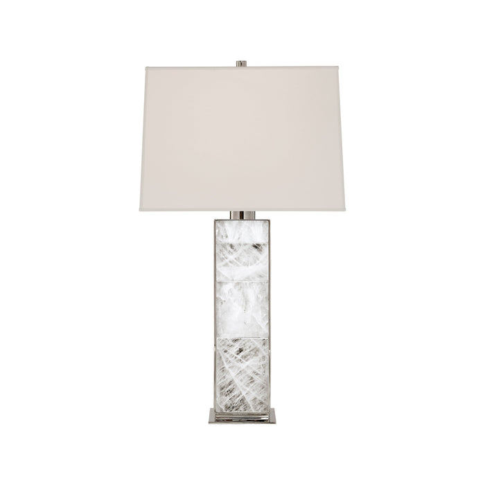 Ellis Table Lamp in Polished Nickel (30.5-Inch).