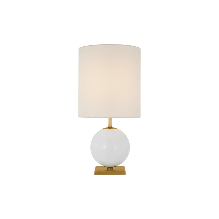 Elsie Table Lamp in Cream/Cream Linen(Medium).