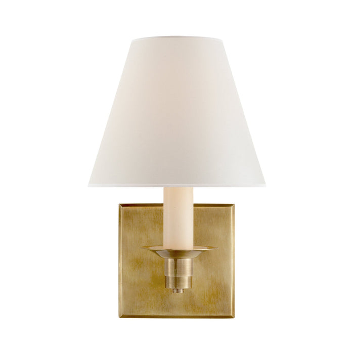 Evans Wall Light in Natural Brass (1-Light/Square).