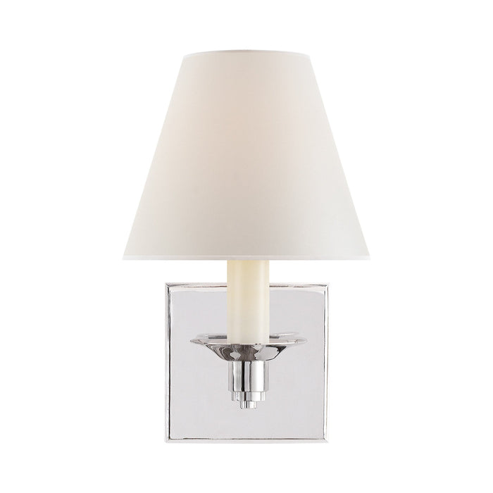 Evans Wall Light in Polished Nickel (1-Light/Square).