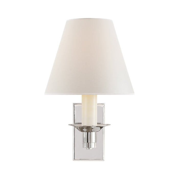 Evans Wall Light in Polished Nickel (1-Light/Rectangle).