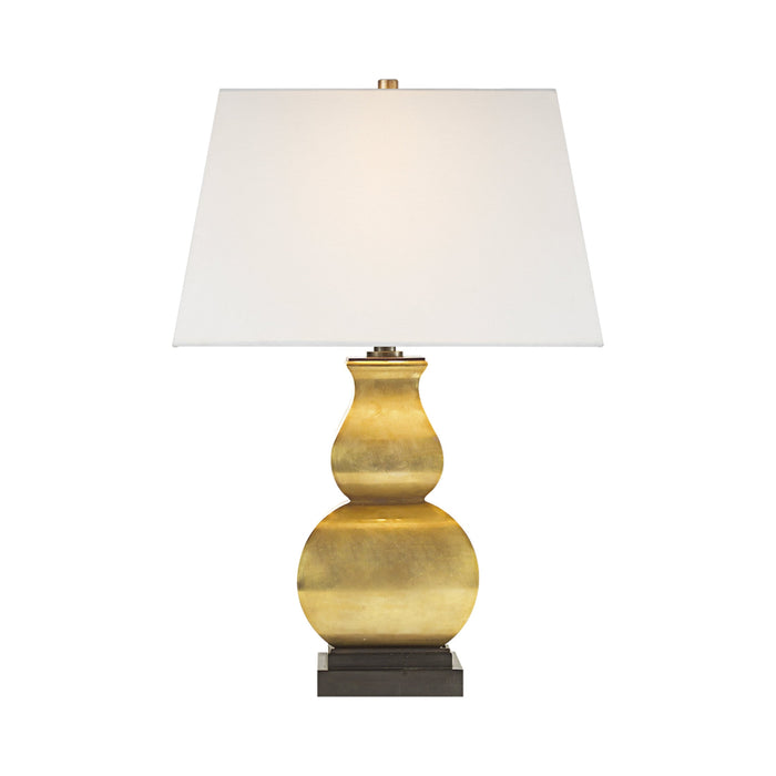 Fang Table Lamp in Antique-Burnished Brass.