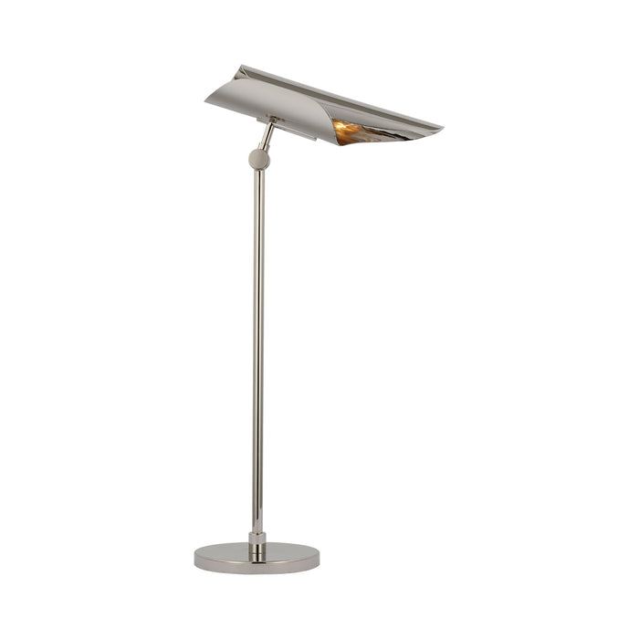 Flore Table Lamp in Polished Nickel.