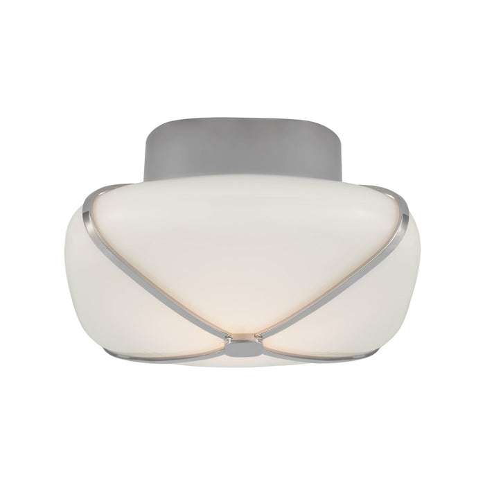 Fondant LED Flush Mount Ceiling Light in Polished Nickel (7.75-Inch).