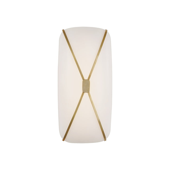 Fondant LED Linear Bath Wall Light in Soft Brass (13.5-Inch).