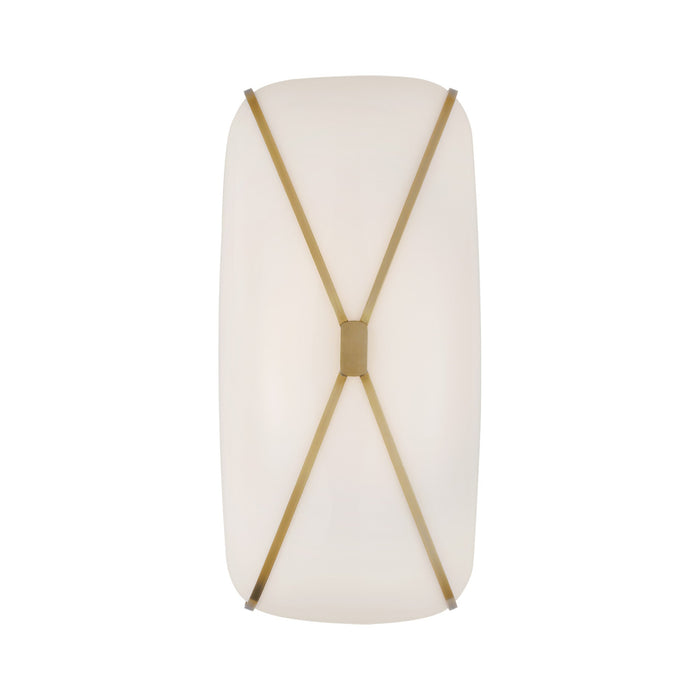 Fondant LED Linear Bath Wall Light in Soft Brass (18-Inch).