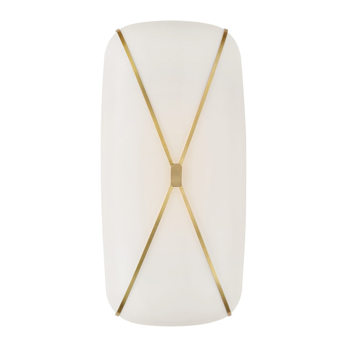 Fondant LED Linear Bath Wall Light in Soft Brass (24-Inch).