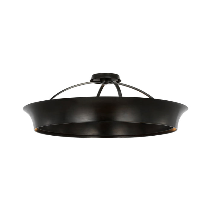 Garland LED Flush Mount Ceiling Light in Aged Iron (30-Inch).