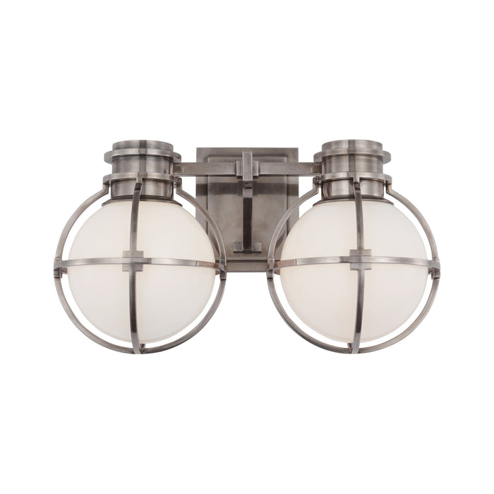 Gracie Bath Wall Light in Antique Nickel (2-Light).